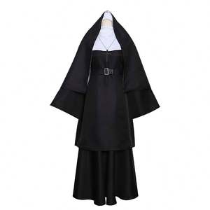 Nuevo diseño tradicional <span class=keywords><strong>monja</strong></span> Cosplay disfraz para mujer adulta para Halloween y mascarada inspirado en TV y <span class=keywords><strong>película</strong></span> La <span class=keywords><strong>monja</strong></span> - Product Image 1