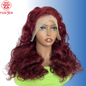 <span class=keywords><strong>Perruque</strong></span> frontale complète bouclée et rebondissante en cheveux humains, densité 220 % - Product Image 3