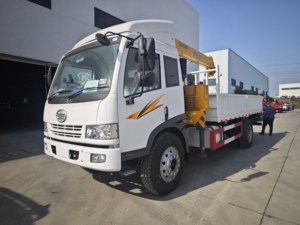 Faw 4x2 מטען הידראולי מנוף 5-12 טון משאית Zoomlion בשימוש עם תיבת הילוכים ומנוע - Product Image 3