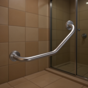 Barra de Seguridad de Acero Inoxidable de 58 cm con Ángulo de 45 Grados para Soporte en el Baño - Product Image 3