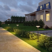 Lampes de jardin d'extérieur en forme de champignon à insérer dans le sol, LED étanches IP54, ambiance lumineuse pour jardins, villas, gazebos, cours