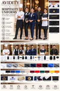 Uniformes de Hostelería al por Mayor, Fabricante de Telas Premium para Hoteles, Restaurantes y Resorts, Diseños Personalizados OEM - Product Image 4