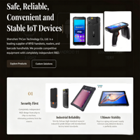 Lecteurs RFID et NFC portables industriels Android PDA Scanneurs de codes QR et de codes à barres UHF robustes pour l'inventaire