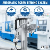 Machine de serrage automatique à vis XYZ avec alimentateur vibrant, temps de cycle de 15 secondes pour robot de fixation de précision M1-M6