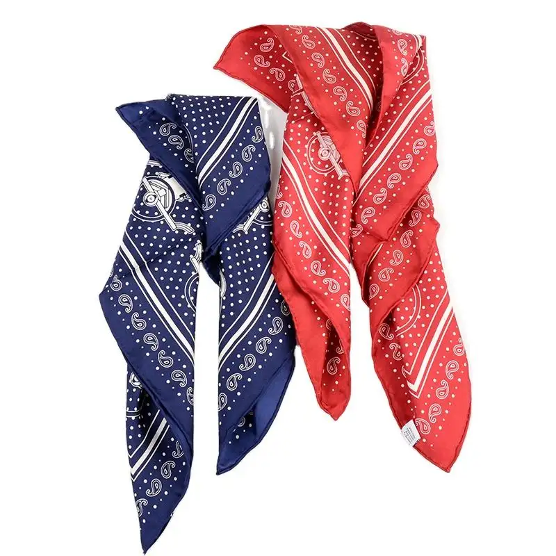 2024 Лидер продаж, высококачественные шелковые шарфы, оптовая продажа, новый дизайн, роскошные весенние шарфы с принтом на заказ для женщин