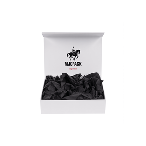 Custom Logo Small White Magnet Rigid Packaging Boxes Recyclable Luxury Magnetic Paper Gift Box With Satin Insert - Product Image 1