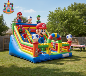 Château gonflable combiné avec toboggan <span class=keywords><strong>Mario</strong></span>, châteaux gonflables avec toboggan, maison de rebond <span class=keywords><strong>Mario</strong></span>, aire de jeux gonflable en plein air pour enfants - Product Image 4
