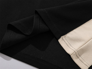 STARLIGHT <span class=keywords><strong>POLO</strong></span> en coton imprimé araignée de haute qualité T-shirt ample à manches courtes avec patchwork pour hommes - Product Image 6