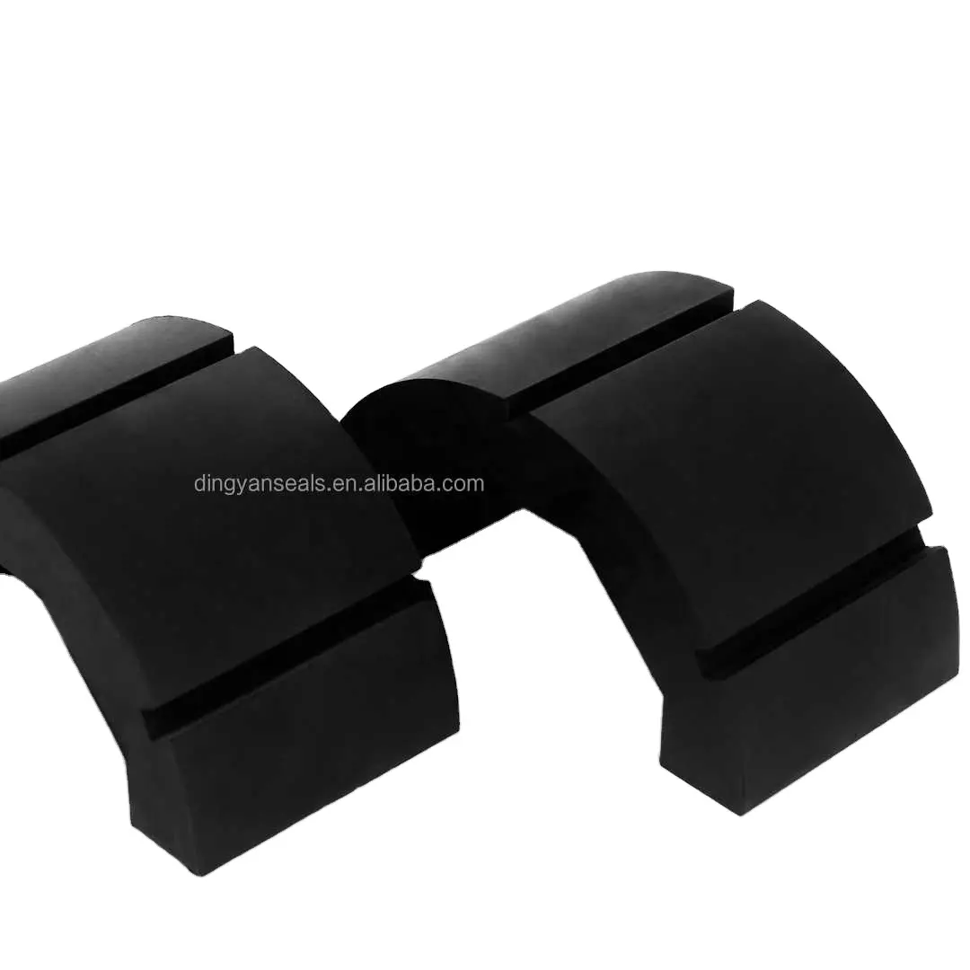 EPDM customized half circle shape half round shape rubber gasket ring rubber cushion block rubber fastener