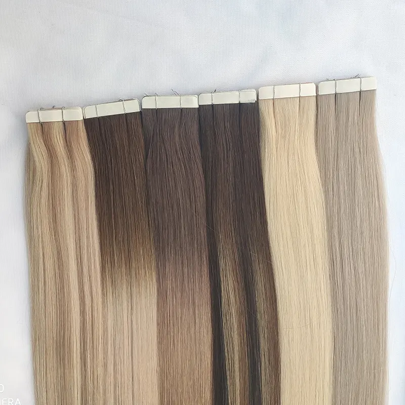 Wholesale Tape In Hair Extension 100% Human Ombre Tape Hair Double Sided Blond Tape Hair Extensions