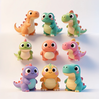 DYTOYS-Ensemble de 12 figurines 3D en caoutchouc souple PVC pour enfants, jouet Sofubi en vinyle souple, idée cadeau