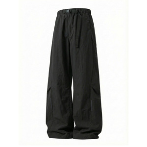 Pantalones <span class=keywords><strong>de</strong></span> escalada y pesca para hombre, estilo streetwear, <span class=keywords><strong>de</strong></span> pierna ancha, holgados, color caqui, <span class=keywords><strong>de</strong></span> nailon ligero para senderismo - Product Image 3