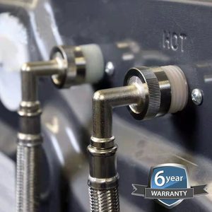 Venta caliente Flex 6ft con 3/4 "<span class=keywords><strong>FTH</strong></span> Codo de 90 grados Entrada de 1ft y conector Y Kit de instalación de manguera de secador de vapor - Product Image 2