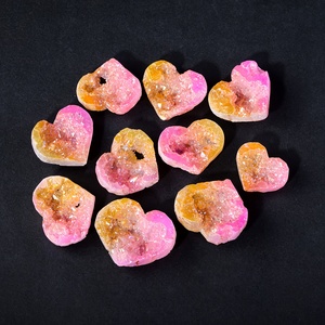 Corales de Cristal Natural Electrochapados en Amarillo y Rosa AB para Decoración del Hogar y Escritorio, Venta al Por Mayor - Product Image 2