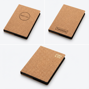 2026 Hot Selling JIUSI Model 1897 Custom A5 Business Eco Friendly Silk Screen Printed Soft Cork Cover Linen <b>Notebooks</b> for Office - Product Image 4