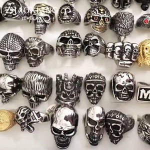 เครื่องประดับสั่งทำแบบสุ่ม แฟชั่นฮิปฮอปปี 2025 แหวนคุณภาพสูง ขายส่งเครื่องประดับจำนวนมาก ลดราคาสูง เครื่องประดับสแตนเลส - Product Image 2