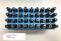 Ensemble d'outils de poinçonnage pour trous, Alphabet et chiffres, outils en métal de timbre fait à la main, bricolage