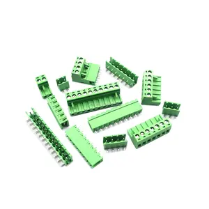 Kf2edgk 5.08Mm Plug-In Terminal Pcb Connector 2P/3/4/5/10/12P Recht/Bocht Basis