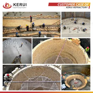 KERUI Made By Sintering Magnesia Iron Spinel Brick With Good Fire Resistance And High Temperature Resistance