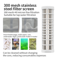Système commercial de pré-filtration d'eau pour toute la maison, filtration des sédiments pour eau du robinet et eau de puits, filtre en acier inoxydable