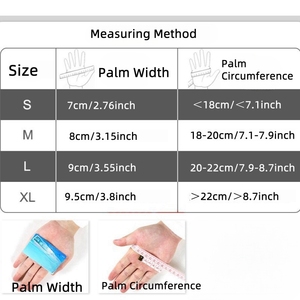 قفازات صالة رياضية من النيوبرين بنصف أصابع للياقة البدنية ورفع الأثقال للتمارين الرياضية ولرفع الأثقال - Product Image 3