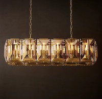 Fournisseurs d'usine, design moderne, lustre en cristal K9 pour l'intérieur, lustre en cristal suspendu en métal doré pour hôtel, villa