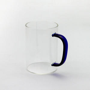 Tazza di vetro con manico a colori personalizzato all'ingrosso sublimazione trasparente/smerigliata 350 ML di bicchieri di vetro grezzi - Product Image 6