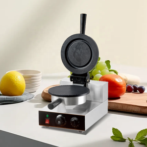 Machine à pizza ronde en gros Machine à gaufres Machine de cuisine commerciale Machine à gaufres à cône pour pizza Machine à gaufres pour snacks - Product Image 4