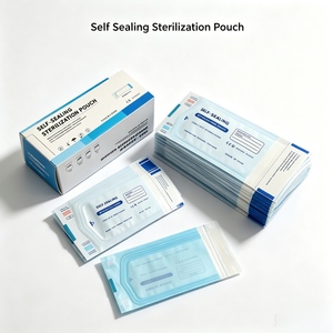 Fabricante de Rollos Dentales, Bolsas Esterilizadoras <span class=keywords><strong>Desechables</strong></span> Personalizables, Bolsa Esterilizadora Dental Autosellable de 10'' - Product Image 1