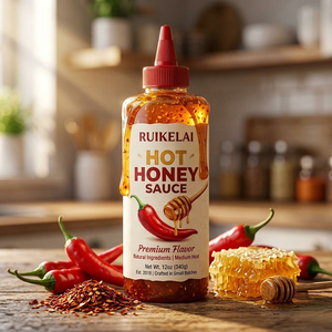 Sauce au miel épicée de qualité supérieure, personnalisée, en marque blanche, en vrac, infusée au piment, sans gluten, prix usine - Product Image 2