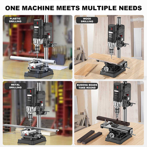 Small <b>Drill</b> 220V Industrial Workbench High Core Drilling Machine Powerful Household Impact <b>Drills</b> Hammer Tools - Product Image 1