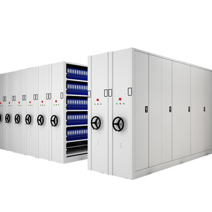 Système d'archivage mobile pour bibliothèque scolaire, banque, bureau - Armoire compacte en acier pour classement mobile - Product Image 4