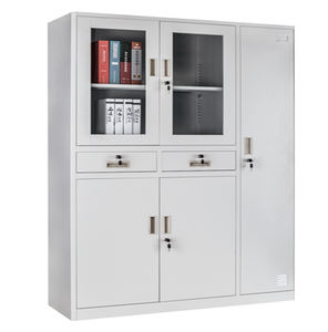 אחסון ארון מתכת ארון תיקים 2 דלתות עם דלת נדנדה ארון תיוק 2 דלתות פלדה ריהוט משרדי ארון משרדי - Product Image 1