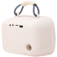 Enceinte de karaoké WESDAR avec micros sans fil - Bt 5.3, son 10w, lumières RVB, entrée TF/USB/AUX pour chanter à la maison et en extérieur