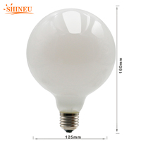 Ampoule LED Edison G125 ABS E27 4W/6W Dimmable Blanc Chaud 2700K Télécommande DC Globe Vintage Certifiée CE Garantie 1 An IRC85