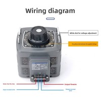 Régulateur de tension AVR de type contact AC CHINT TDGC2, haute puissance, monophasé 220V, triphasé 380V, 50Hz, 0,5-3 KVA, cuivre