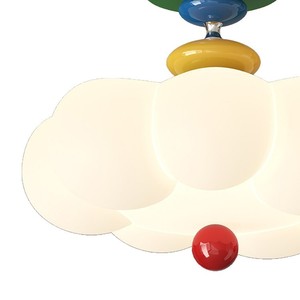 Plafonnier en forme de nuage LED à intensité variable blanc chaud pour chambre à coucher, salon, chambre d'enfant - Product Image 5