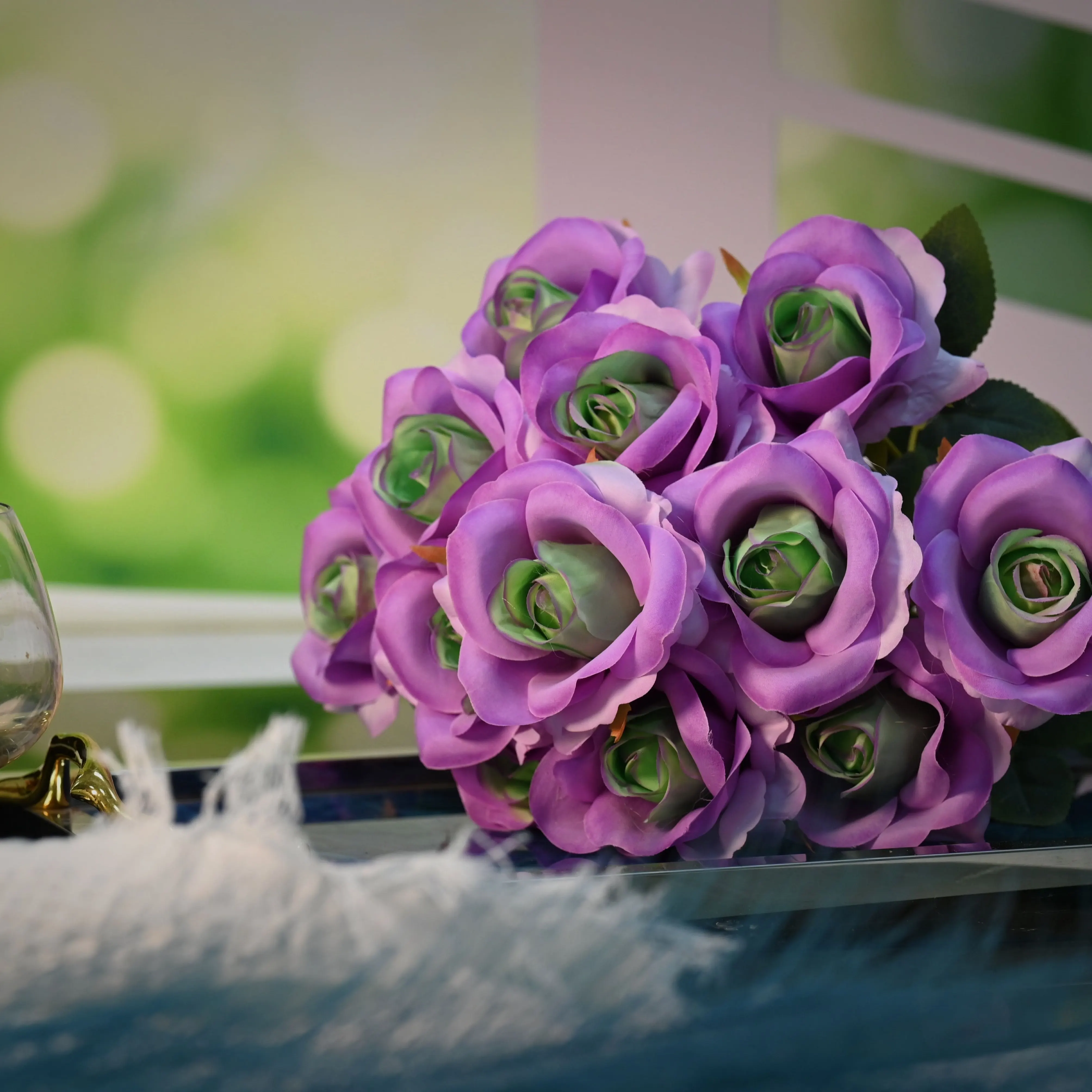 زهور صناعية للزفاف جديدة وملمس حقيقي للزينة من الصين زهور سائبة