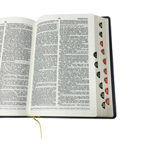Couverture en cuir à couverture rigide personnalisée de haute qualité Bible imprimé en usine livre en carton Durable avec finition de surface en relief offset fantaisie
