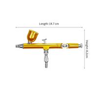 Pistolet de pulvérisation pneumatique Sicopro MINI avec buses de 0,5 mm/0,3 mm et ensemble de gobelets de 7 cc/20 cc/40 cc AR-131