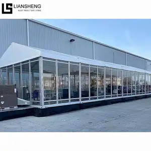 Approvisionnement d'usine Tente Prix Événement Tente D'affaires Extérieur Structure En Alliage D'aluminium Salon Tente Mur De Verre À Vendre