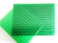 Plaque en polycarbonate alvéolaire double paroi 6mm 8mm 10mm pour toiture, serre et cloison