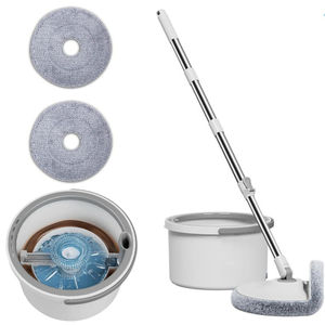 OKKiHOME-Mopa giratoria innovadora de 2,5 L, separación de agua limpia y sucia, Limpieza de dientes autolimpiante de alta velocidad Turbo - Product Image 1