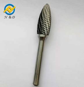 N & D <span class=keywords><strong>Type</strong></span> G Flamme Forme Carbure de Tungstène Fraises rotatives Pièces détachées pour une coupe et une mise en forme efficaces - Product Image 2