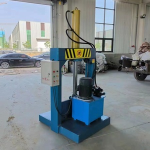 Machine de découpe à guillotine <span class=keywords><strong>hydraulique</strong></span> QX-660 pour les déchets de caoutchouc, coupeuse de caoutchouc recyclé en balles - Product Image 3