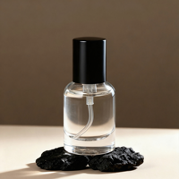 Flacon de parfum vide de luxe 100ml 50ml, rectangulaire, fond épais, transparent, mat, avec pulvérisateur, emballage cosmétique en verre