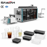 Machine de thermoformage entièrement automatique à quatre piliers pour la fabrication de gobelets en plastique jetables et de contenants alimentaires