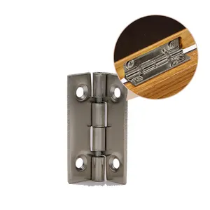 Scatola di legno all'ingrosso piccoli accessori in metallo 304 acciaio inossidabile mini cerniera per mobili decorativi
