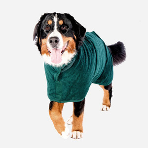 Abrigo de secado absorbente clásico para perros de fábrica, albornoz para mascotas de alto absorbente, bata de secado rápido para perros, pijamas para mascotas, abrigo de secado absorbente para perros - Product Image 2