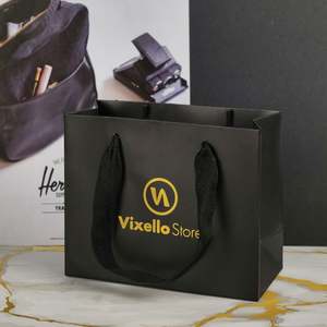 High Quality Customized Cotton Handle Boutique Shopping Packaging Paper Handle Paper <b>Bags</b> for <b>Gift</b> Packaging Shopping <b>Bag</b> - Product Image 2